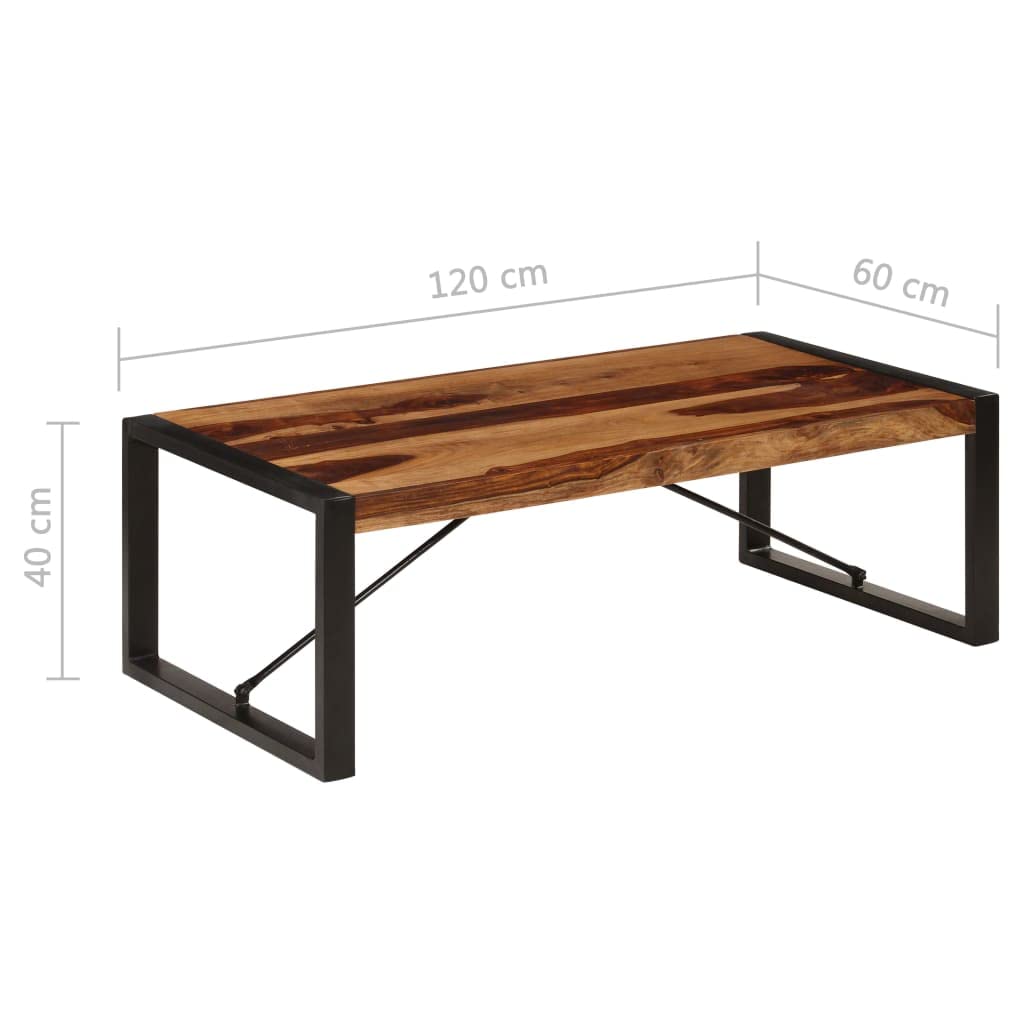 47.2"x23.6"x15.7" Solid Sheesham Wood Coffee Table B9244