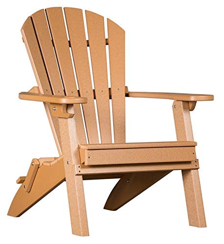 4 Season Cedar Foldable Adirondack Chair with Cup Holder R435466