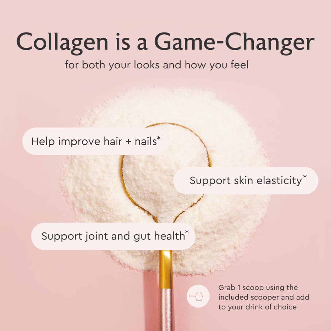 Multi Collagen Powder Type I II III V X Hydrolyzed Collagen Peptides MSM Unflavored 40 Servings H69455