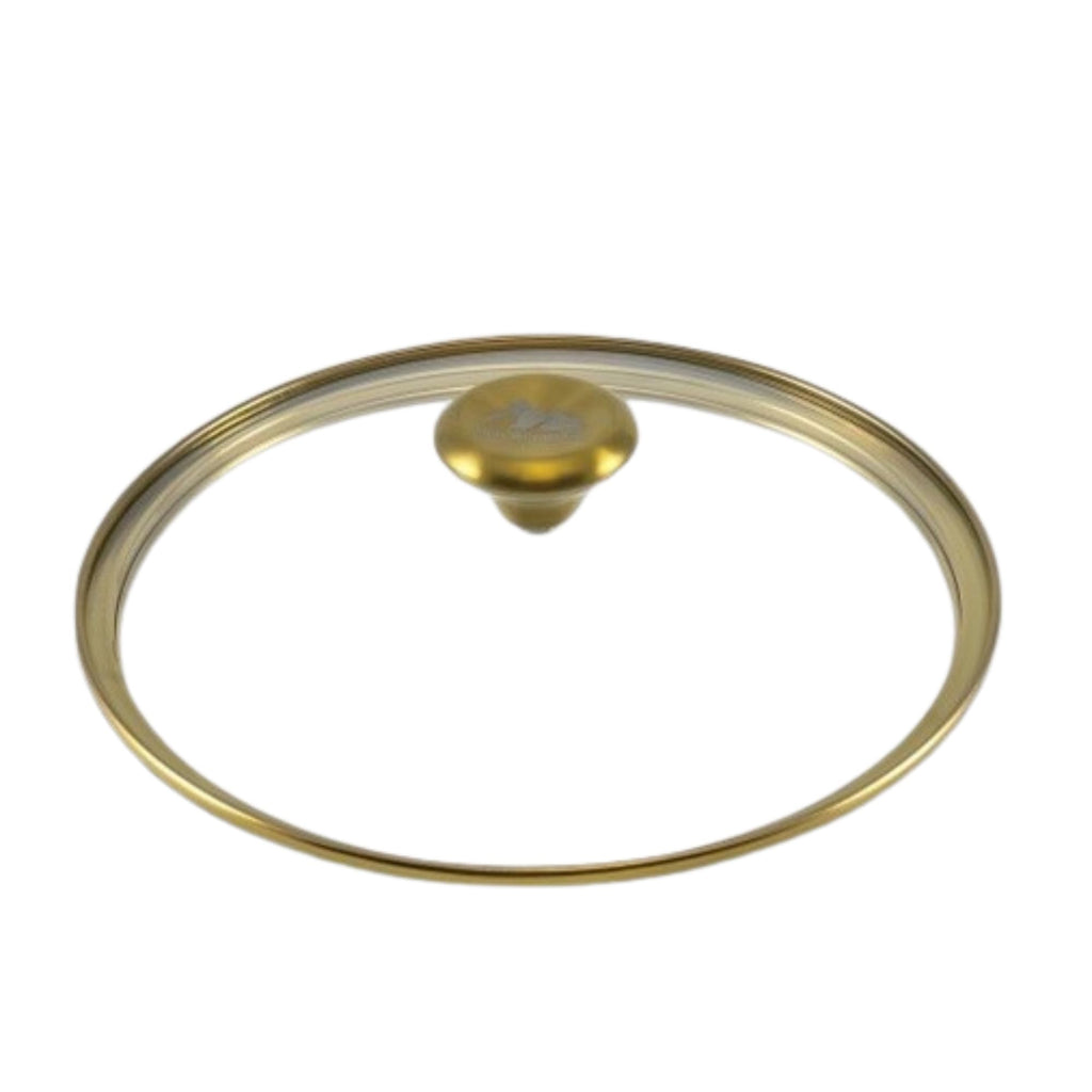 10" Tempered Glass Lid with Steam Vent & Stainless Steel Rim D704164