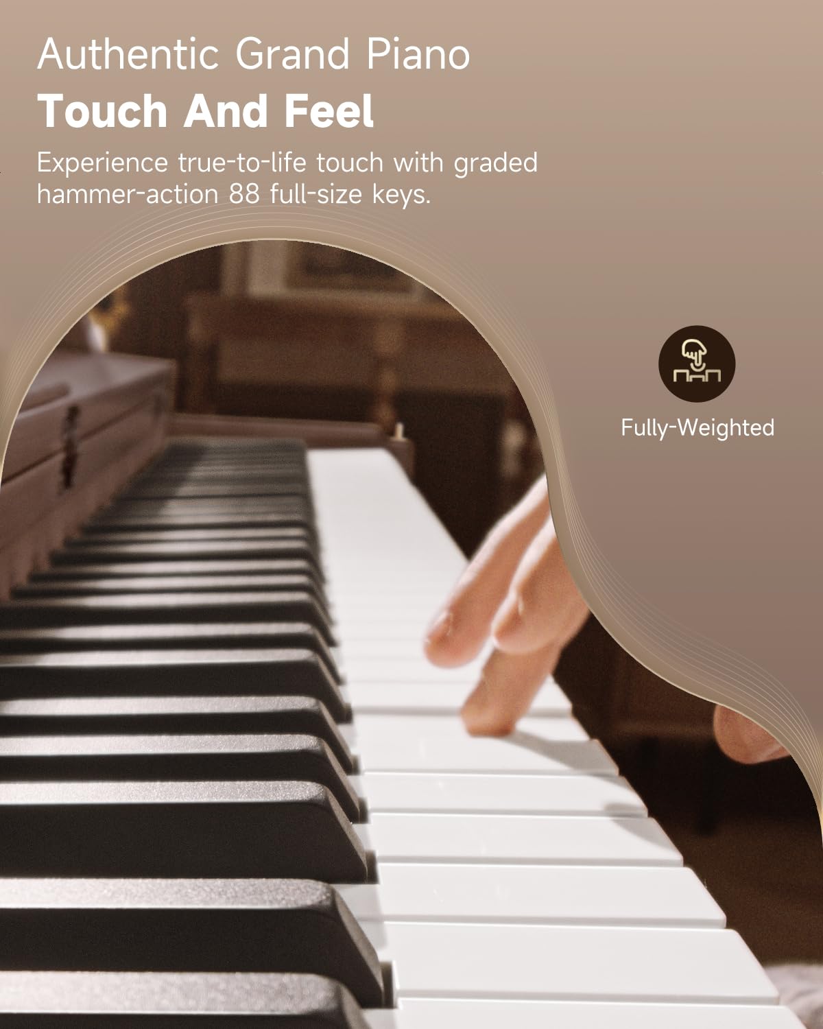 88 Key Weighted Digital Piano with Bluetooth X41426