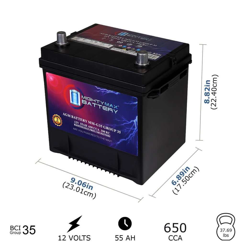 12V 55Ah AGM Replacement Battery J518