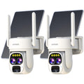 Wireless Solar Security Camera 360 PTZ Dual Lens 10x Zoom 2K L5588