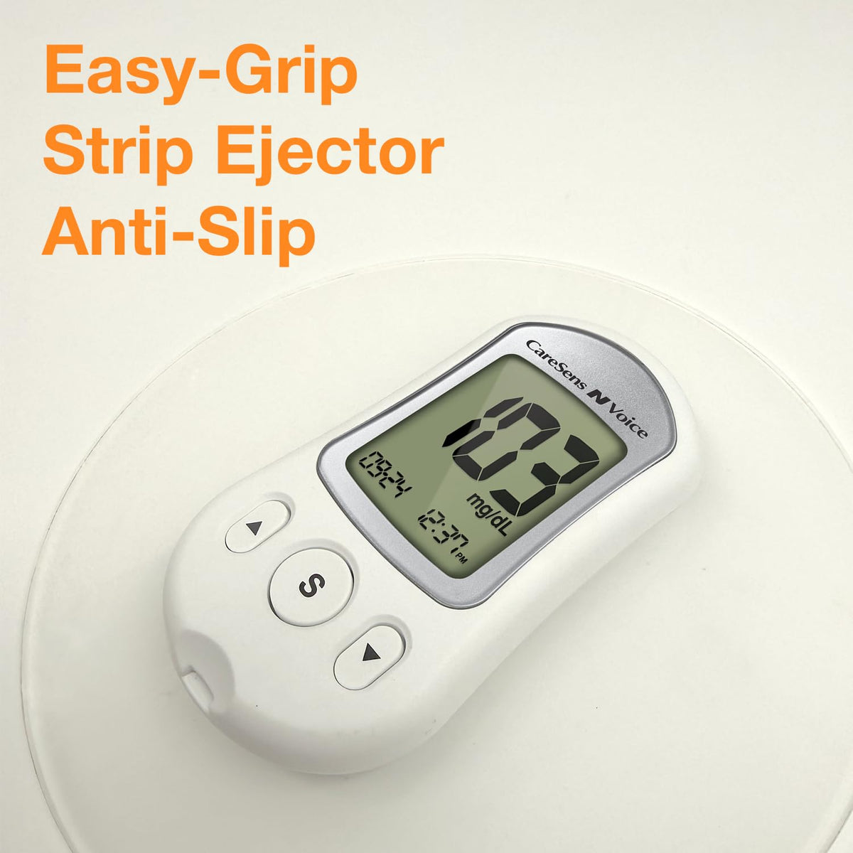Blood Glucose Monitoring System with Talking Meter, 300 Test Strips, 100 Lancets, Lancing Device and Carrying Case M436032
