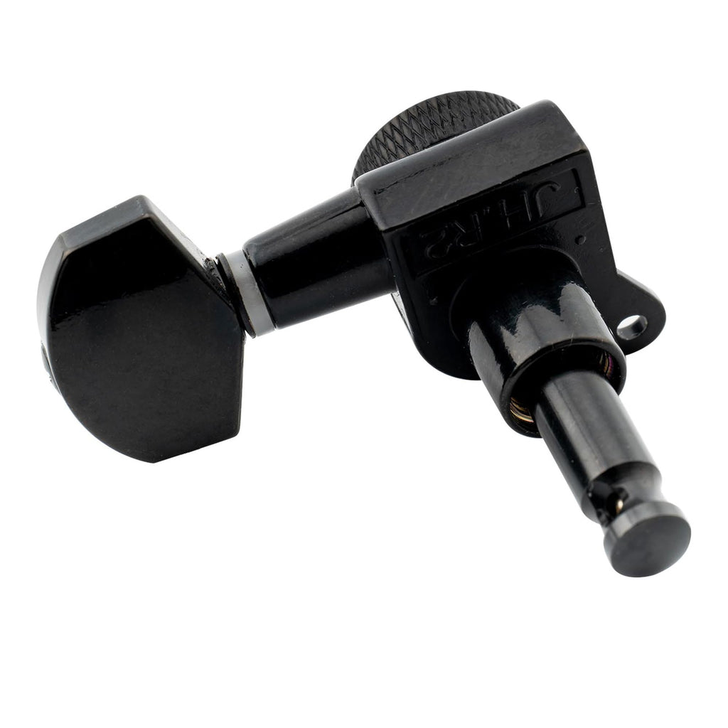 6 Inline Locking Tuners Set Black B3298