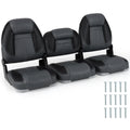 3-Pack Folding Boat Seats with 28D Sponge Padding E868357