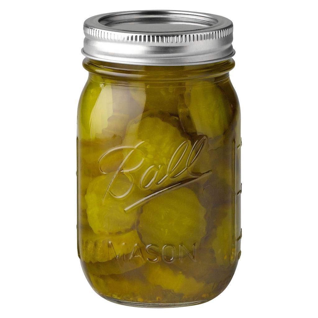 16 oz Regular Mouth Mason Jar with Lids and Bands (12 Units) S863347