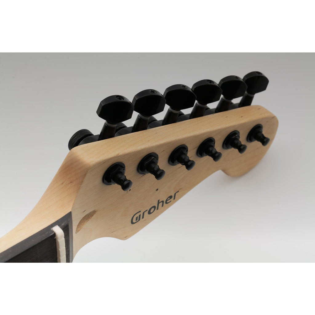 6 Inline Locking Tuners Set Black B3298