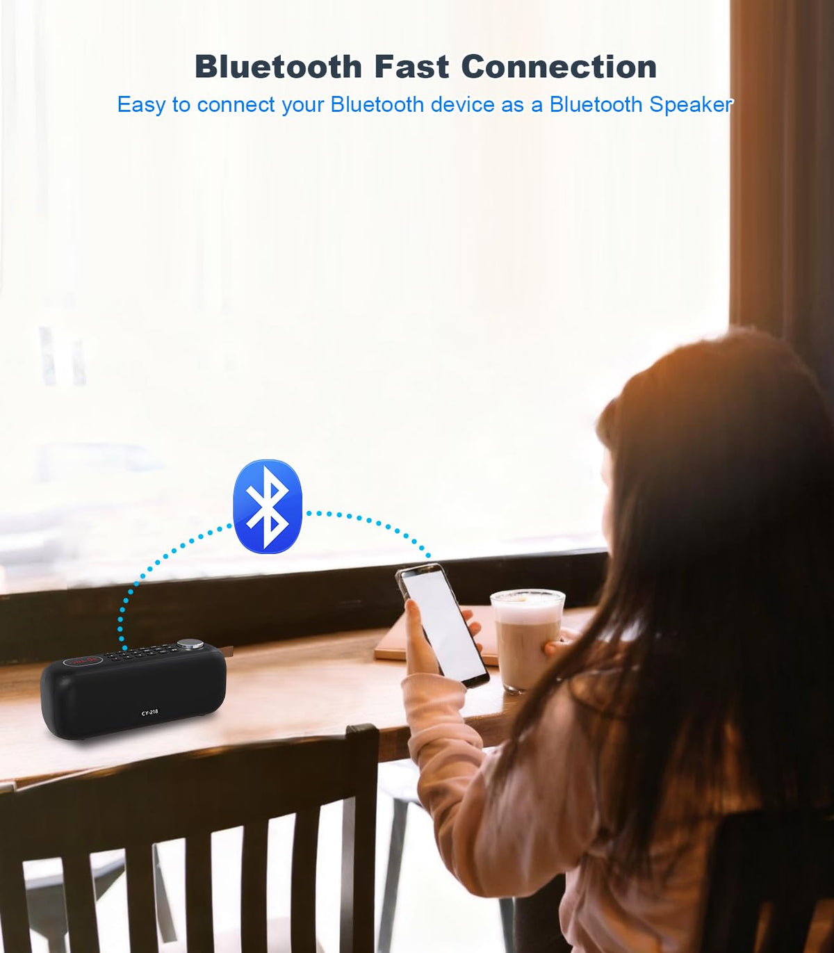 Portable Bluetooth Speaker FM Radio 10W Y494