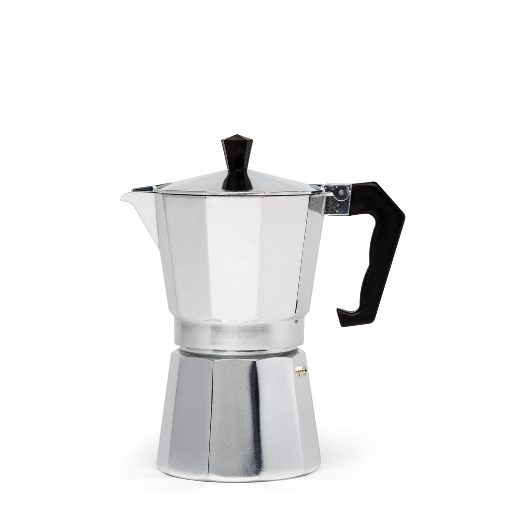 Stovetop Espresso and Coffee Maker, 6 Espresso Cups, Silver E32846