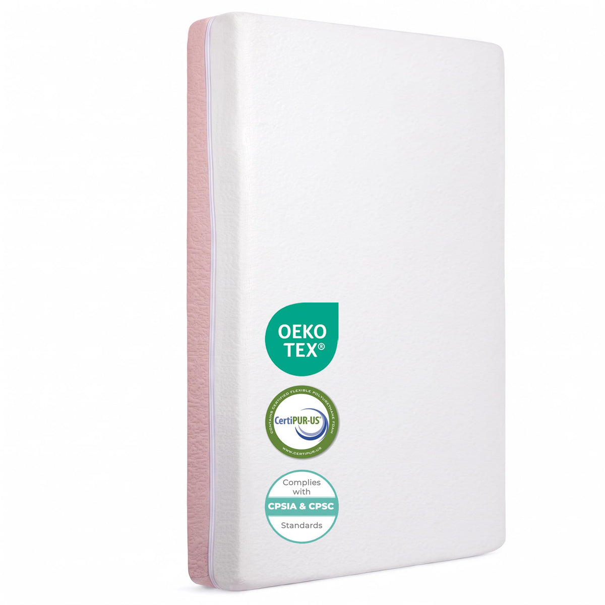 Mini Crib Mattress 2-Stage Firmness 38x24x4 Inch P94849