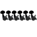 6 Inline Locking Tuners Set Black B3298