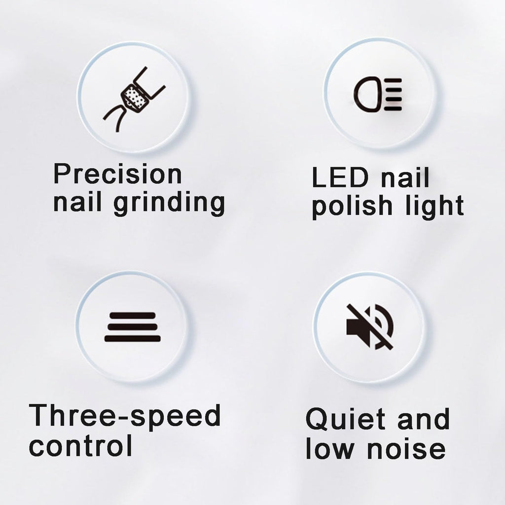 Electric Pet Nail Grinder, Low Noise, 3-Speed, Diamond Grinding Head D73518
