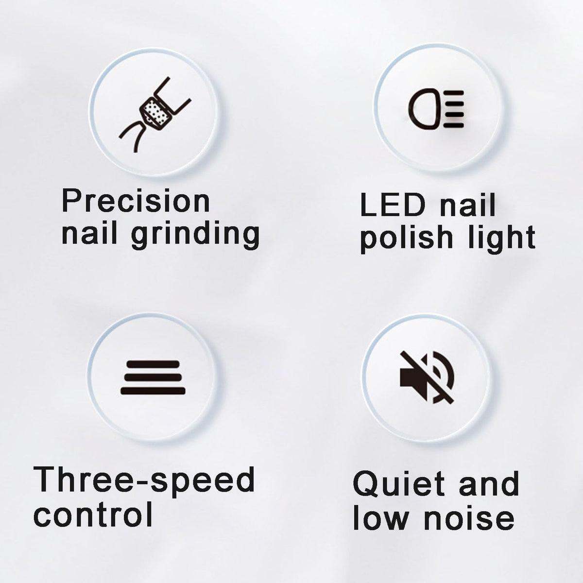 Electric Pet Nail Grinder, Low Noise, 3-Speed, Diamond Grinding Head D73518