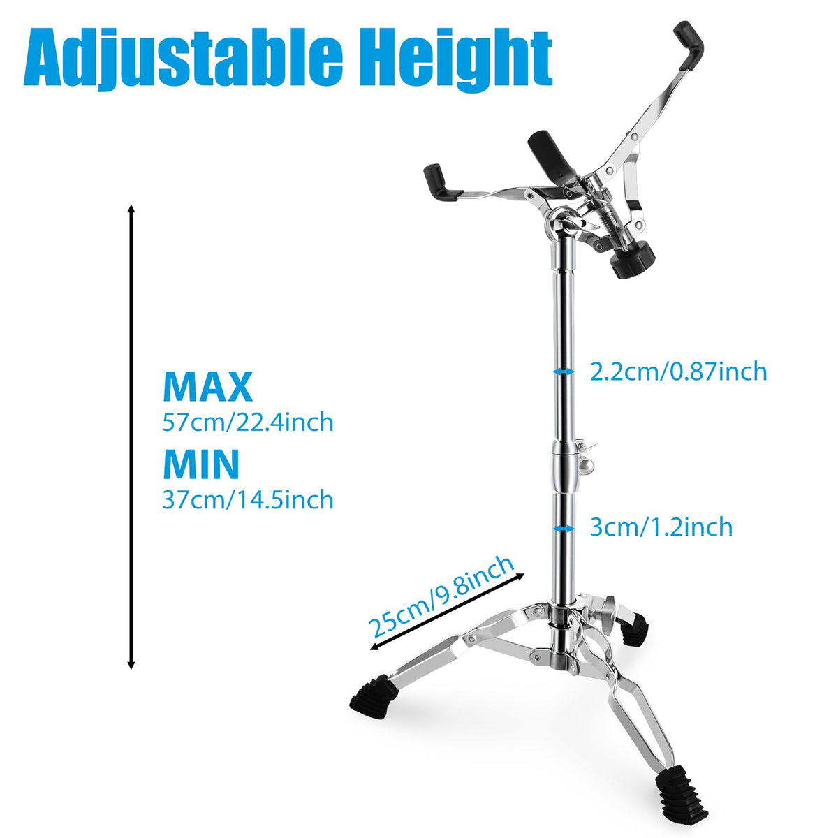 Height Adjustable Double Braced Snare Drum Stand Z861419