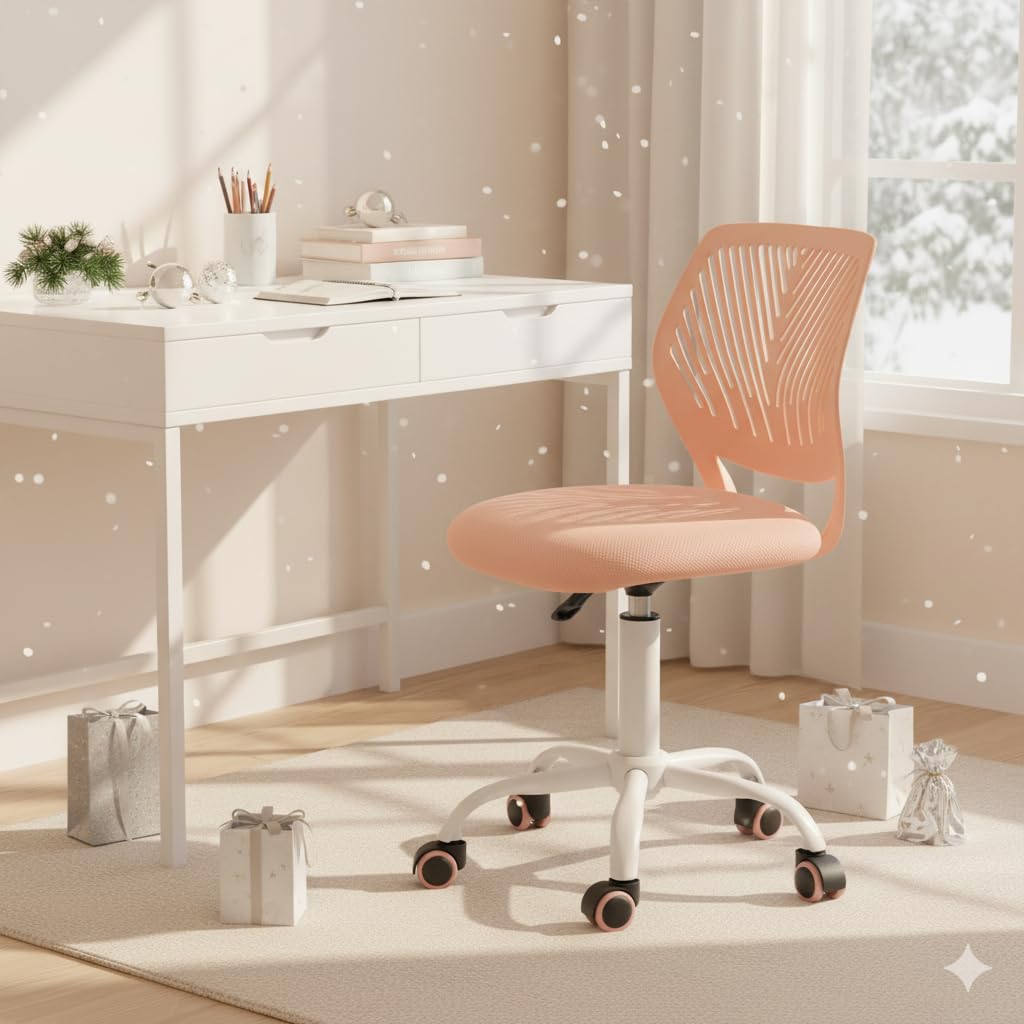 Armless Adjustable Swivel Mesh Task Chair U88367