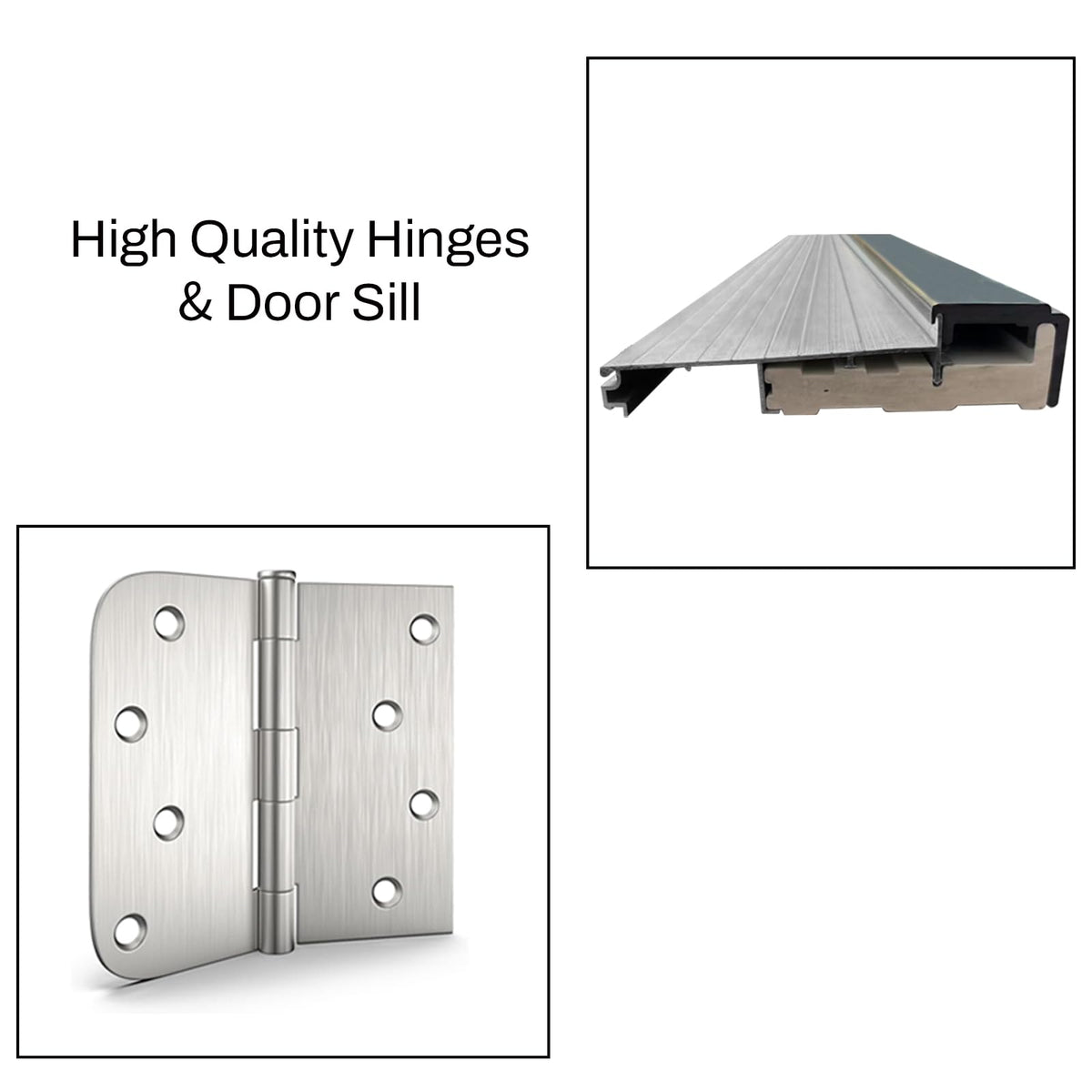 36 x 80 Smooth Fiberglass Entry Door with Brickmould Q249306
