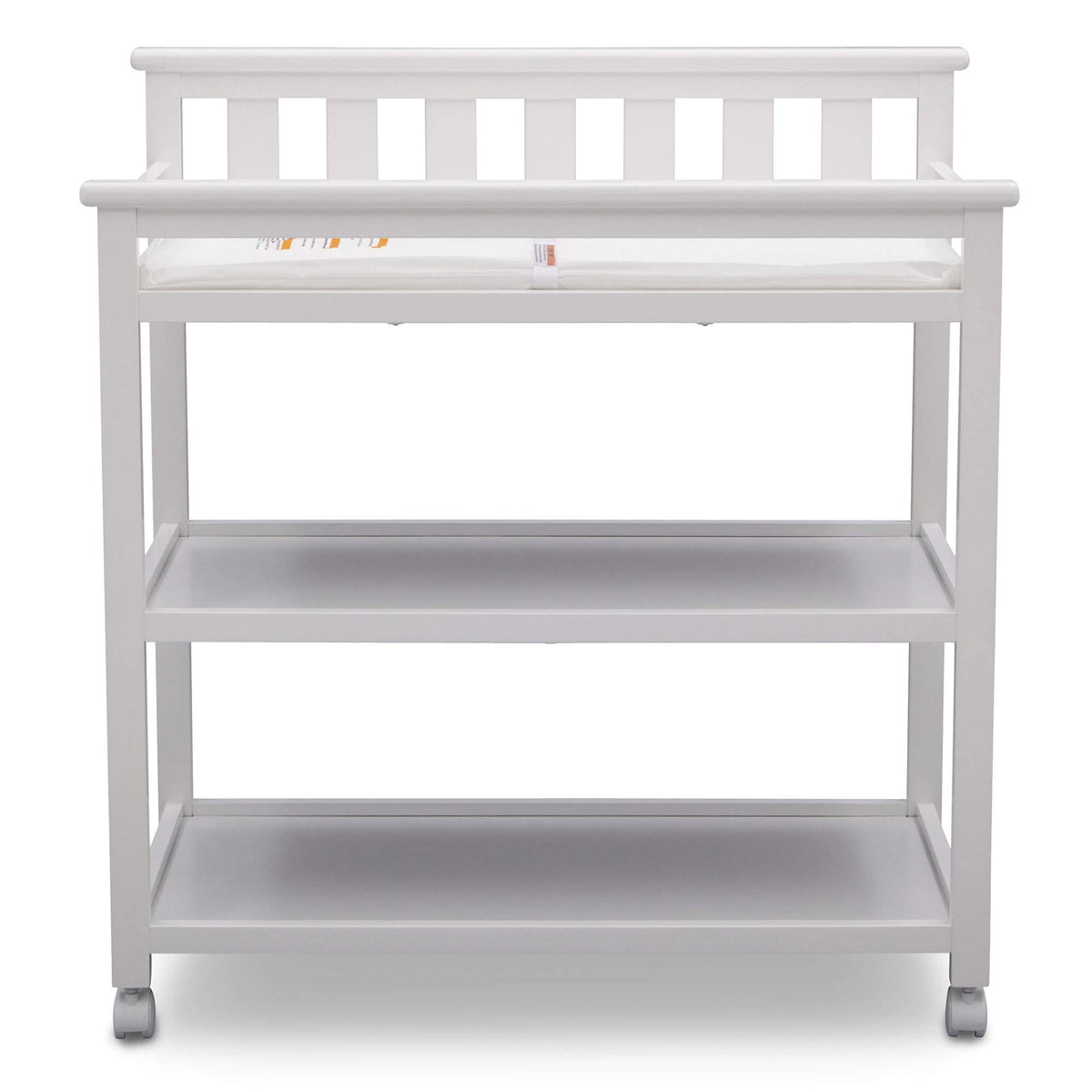 Flat Top Changing Table with Wheels and Changing Pad W760987