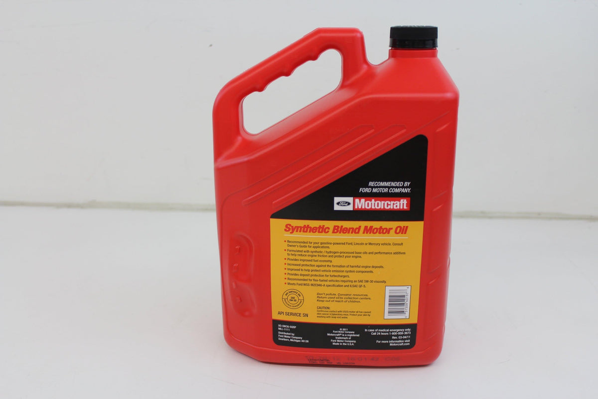 SAE 5W-30 Synthetic Blend Motor Oil 5 Quart E81928