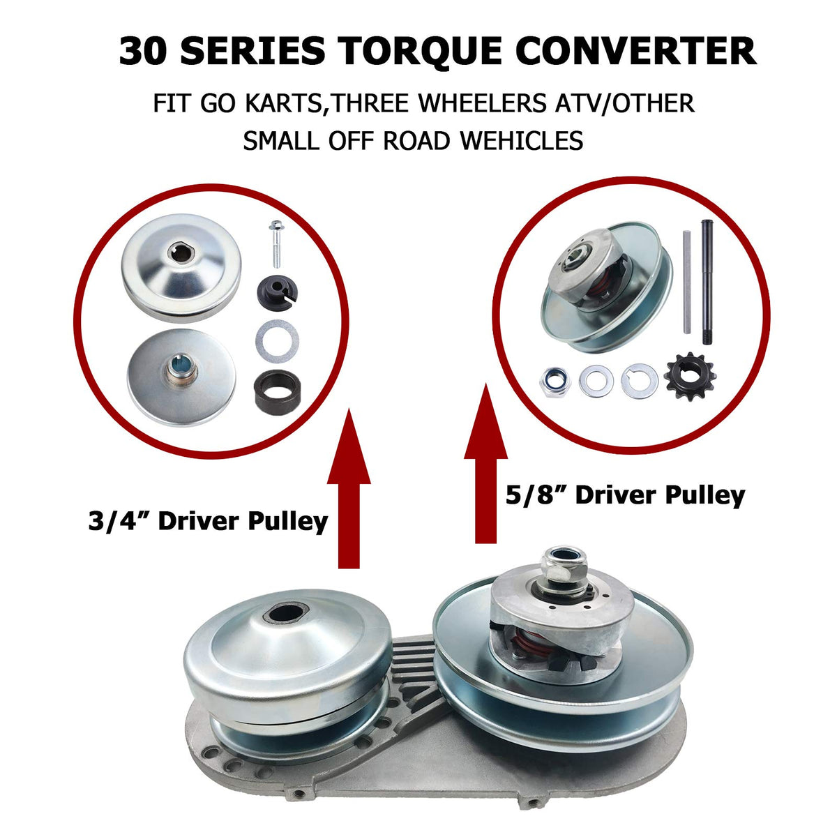 30 Series 3/4" Torque Converter Clutch 10T #40/41/420 Chain F752