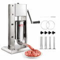 3L Stainless Steel Manual Sausage Stuffer with 4 Tubes G538118