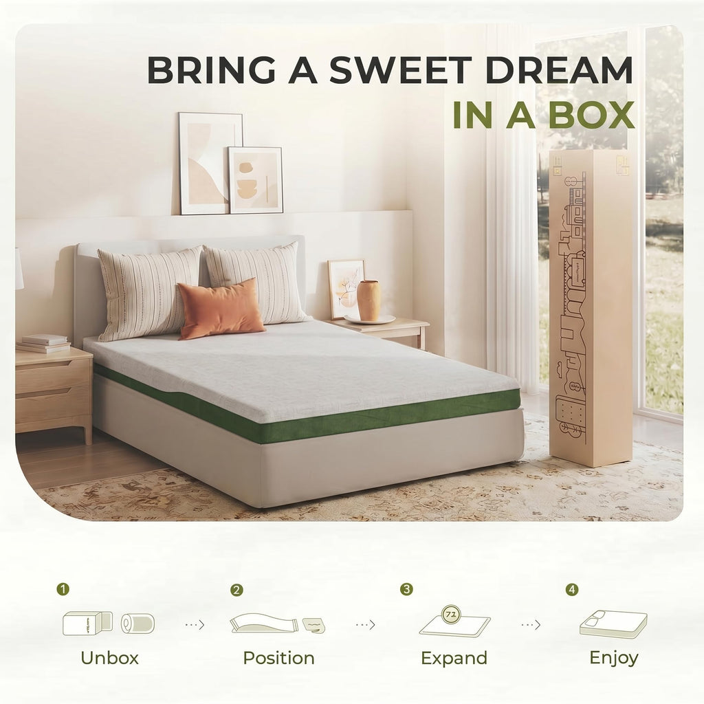 6 Inch Twin Size Cooling Gel Memory Foam Mattress N3293