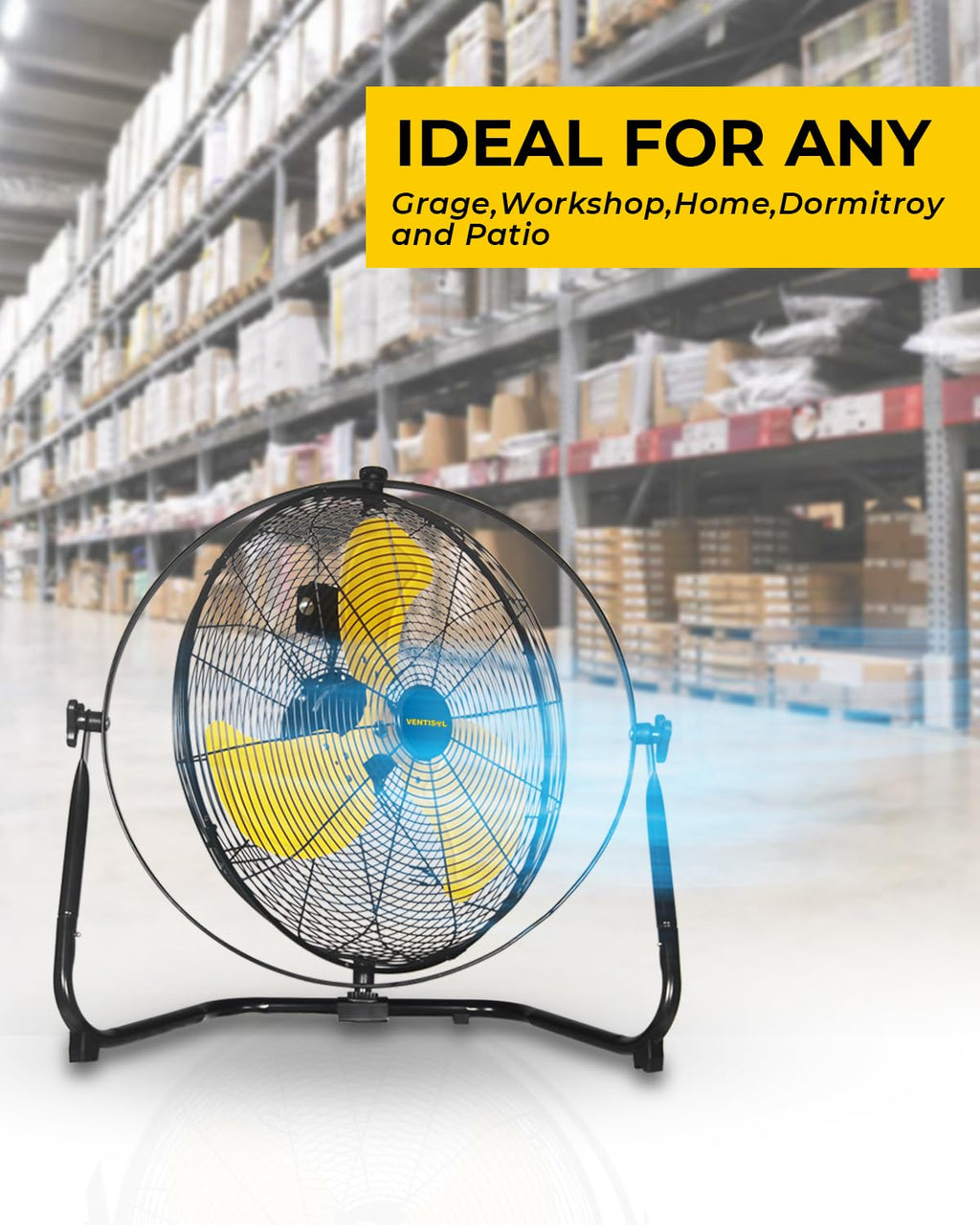20 Inch 2-in-1 Floor Wall Mounted Fan K8064