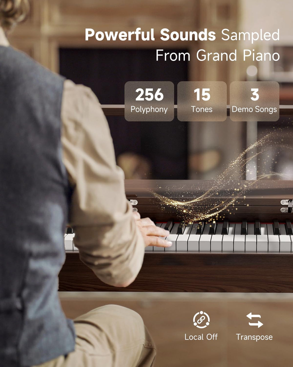88 Key Weighted Digital Piano with Bluetooth X41426