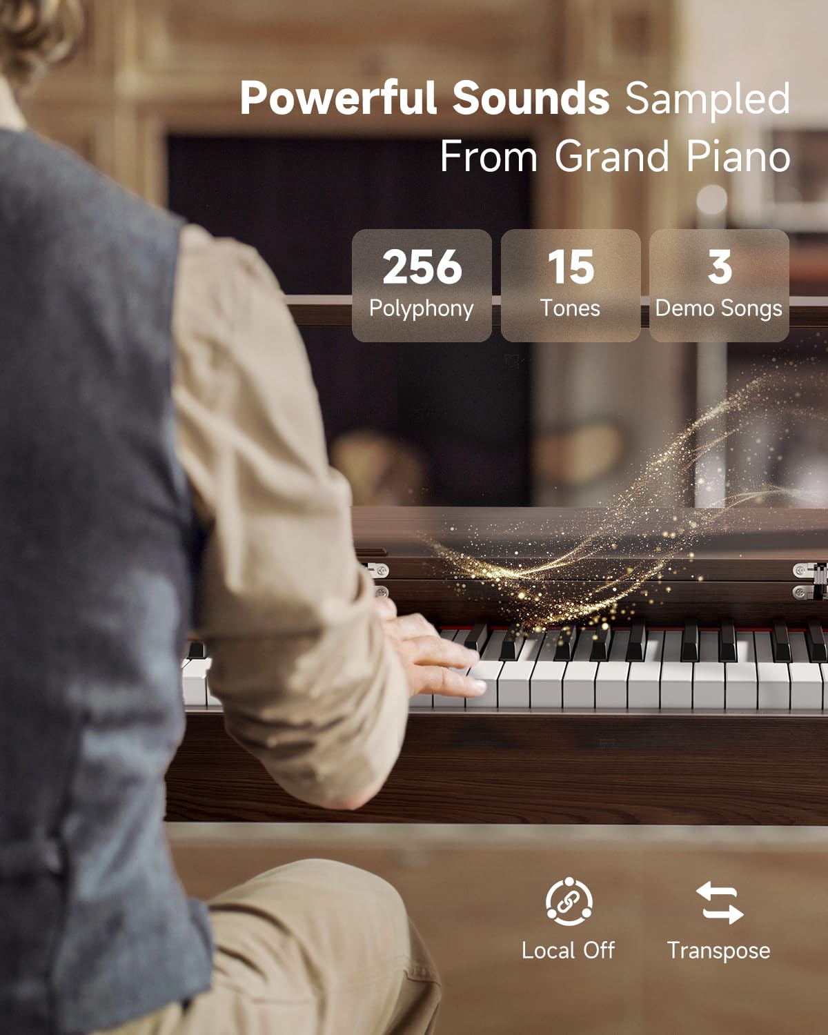88 Key Weighted Digital Piano with Bluetooth X41426
