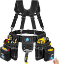 27-Pockets Heavy Duty Tool Belt with Suspenders S1478