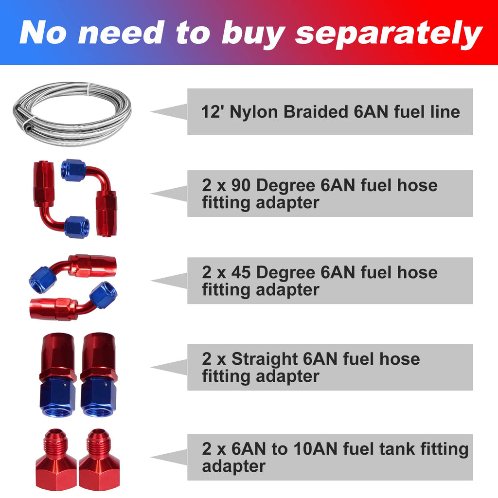 5 Gallon 20L Polished Aluminum Fuel Cell Tank with Cap Level Sender Oil Feed Line I505398