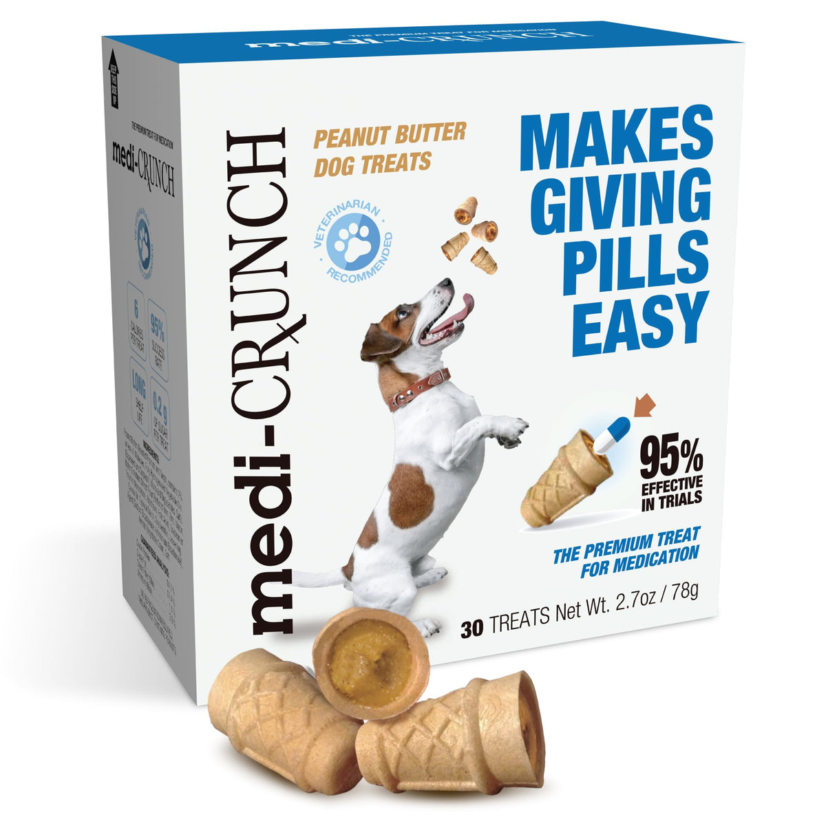 Peanut Butter Dog Pill Treats 30 Count G6794