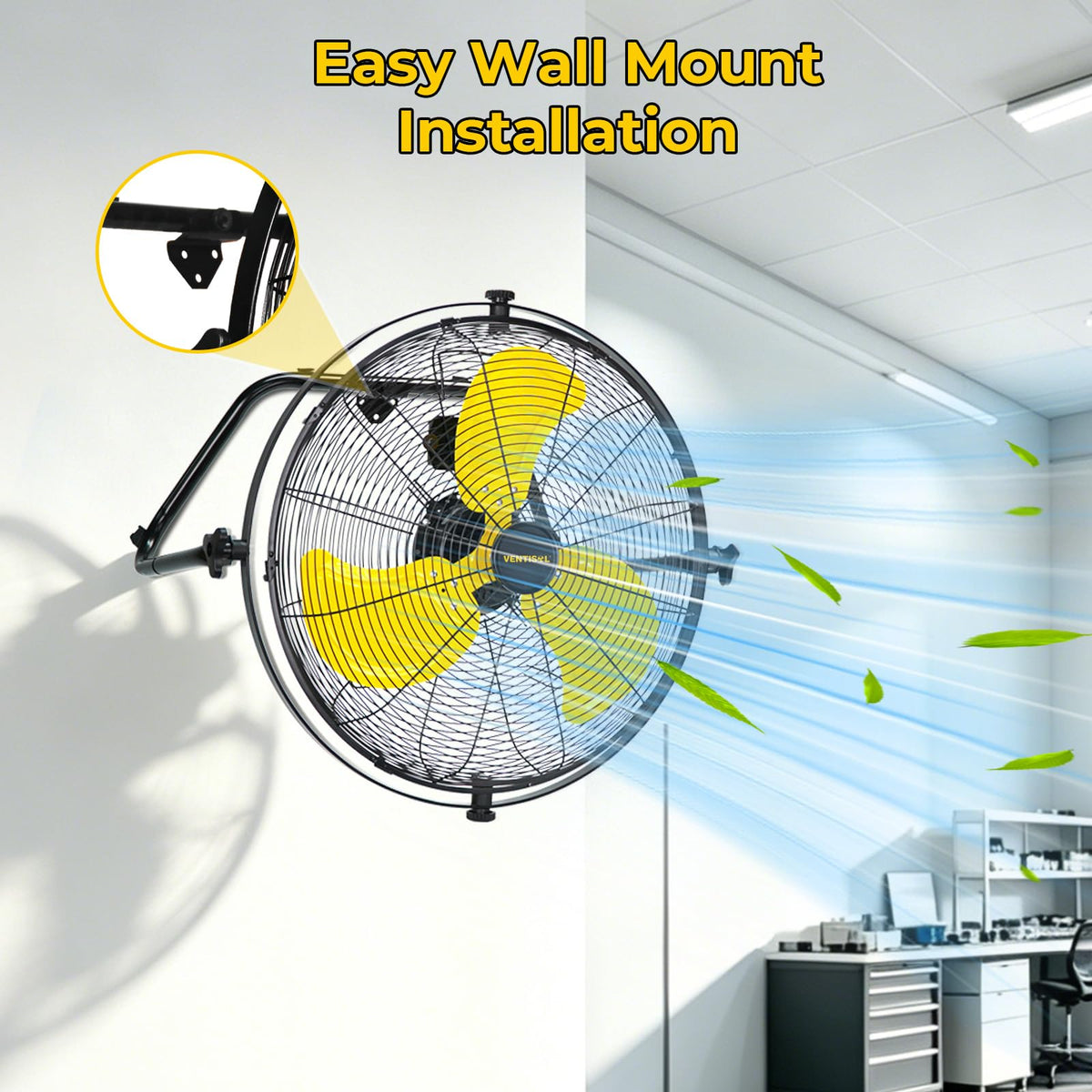 20 Inch 2-in-1 Floor Wall Mounted Fan K8064