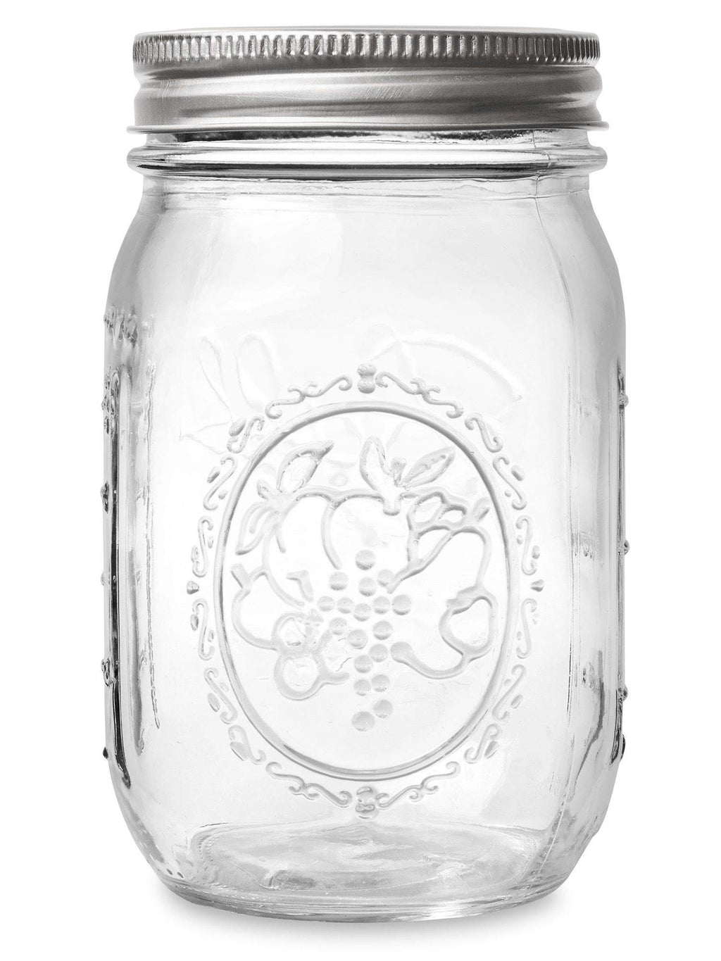 16 oz Regular Mouth Mason Jar with Lids and Bands (12 Units) S863347