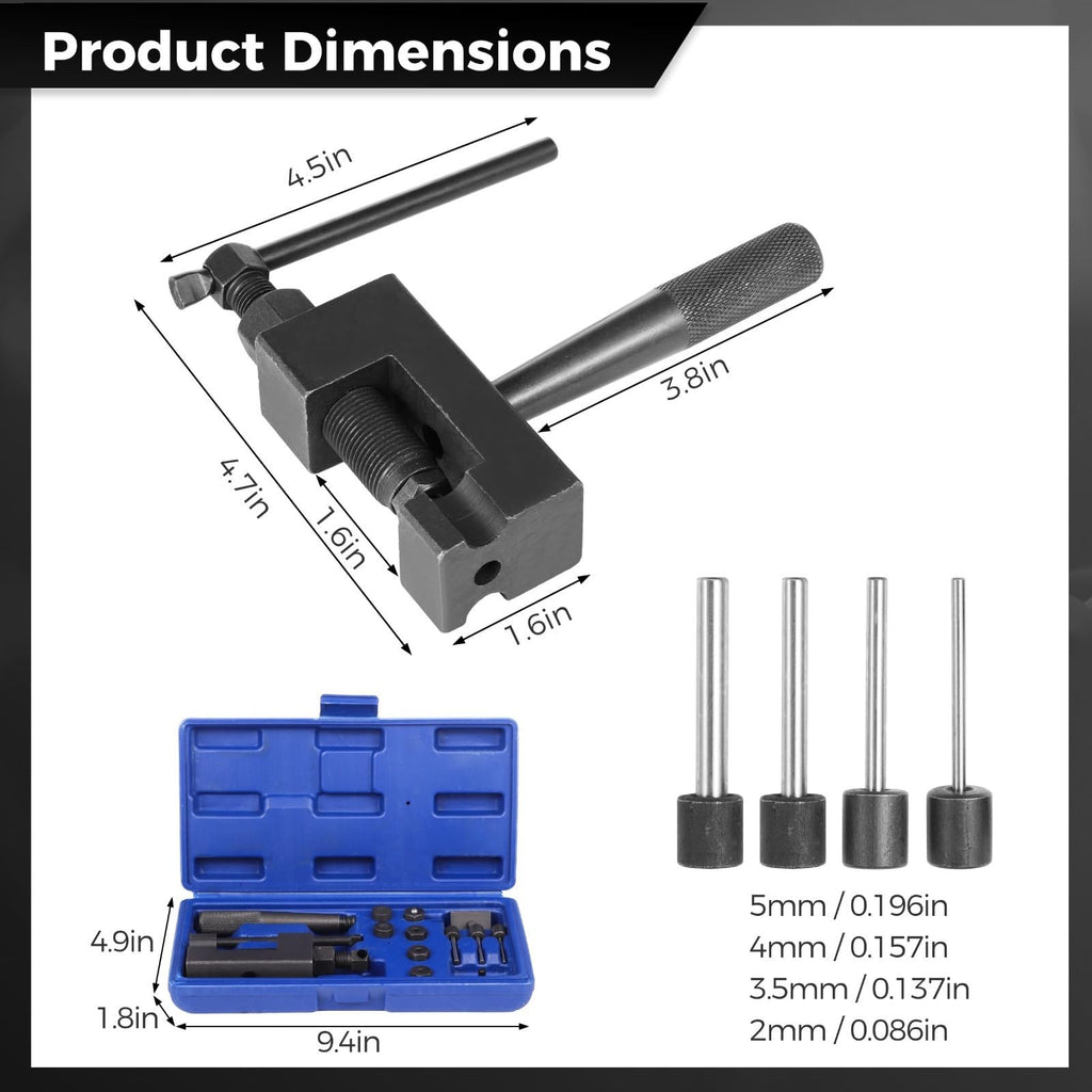 15 Pcs Motorcycle Chain Breaker Tool Set R576