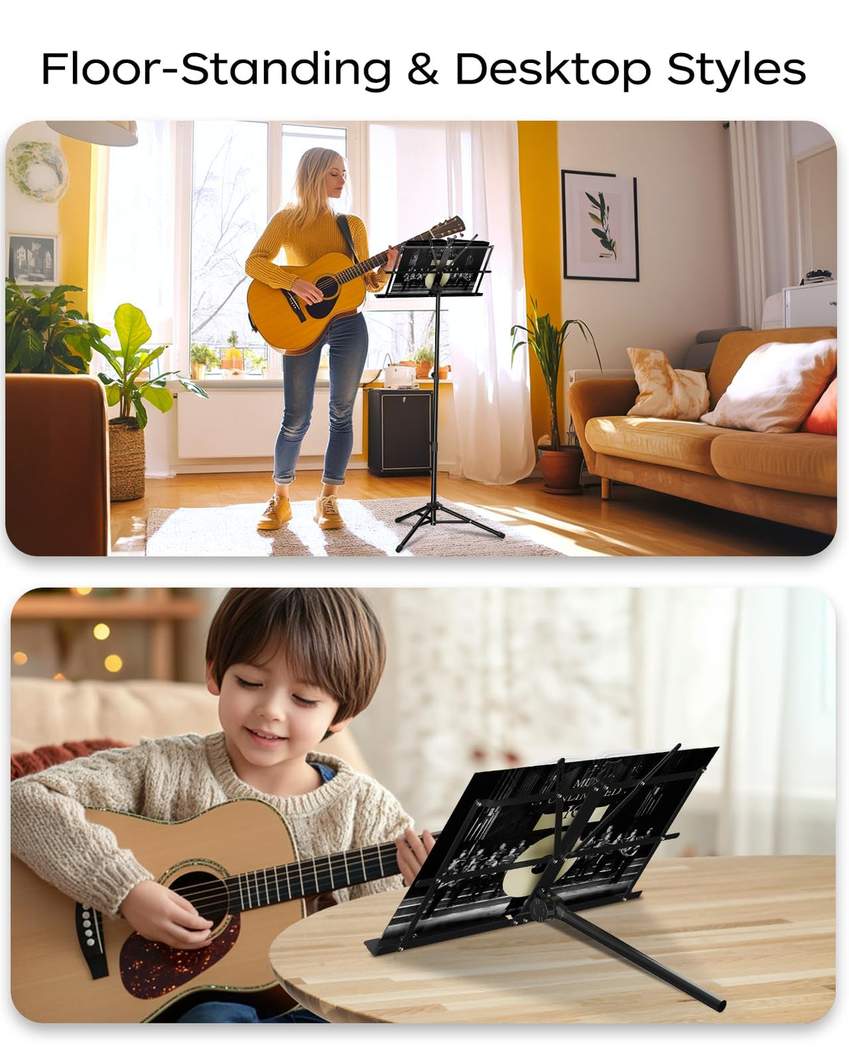 Folding Sheet Music & Book Stand with Bag G708