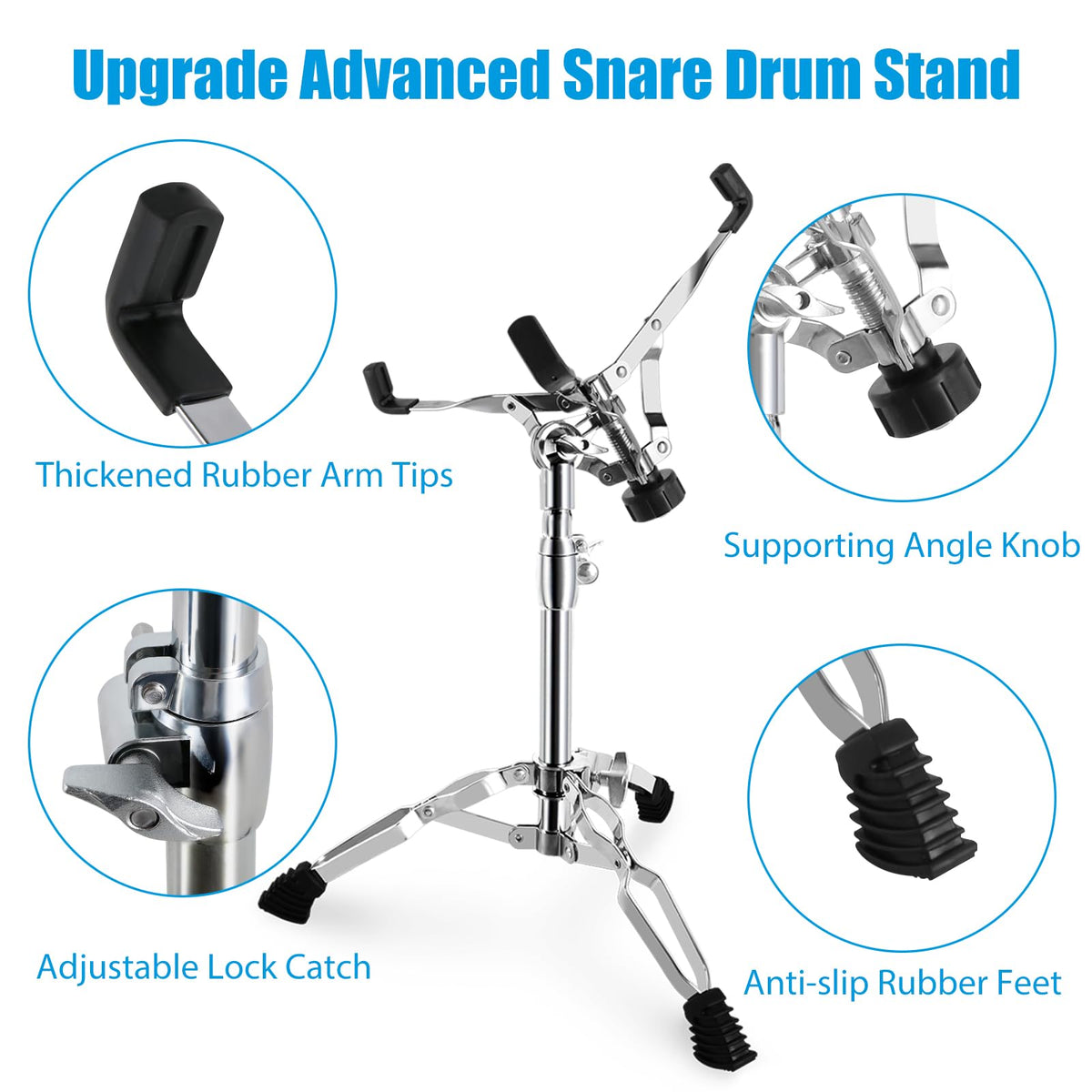 Height Adjustable Double Braced Snare Drum Stand Z861419