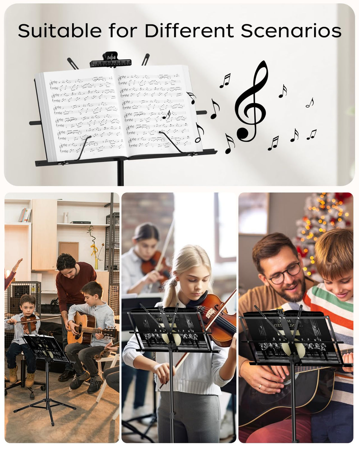 Folding Sheet Music & Book Stand with Bag G708