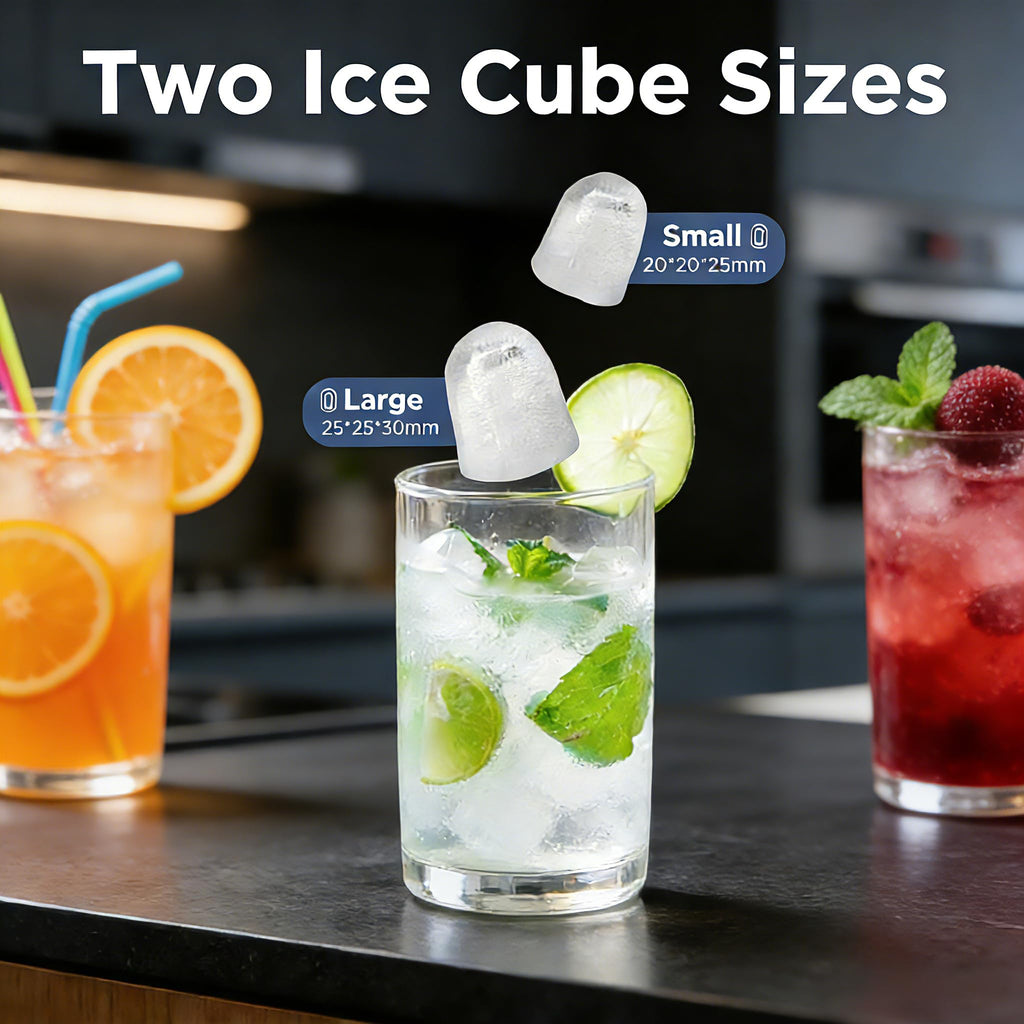 Portable Countertop Ice Maker with Self-Cleaning, 26lbs/24H X246456