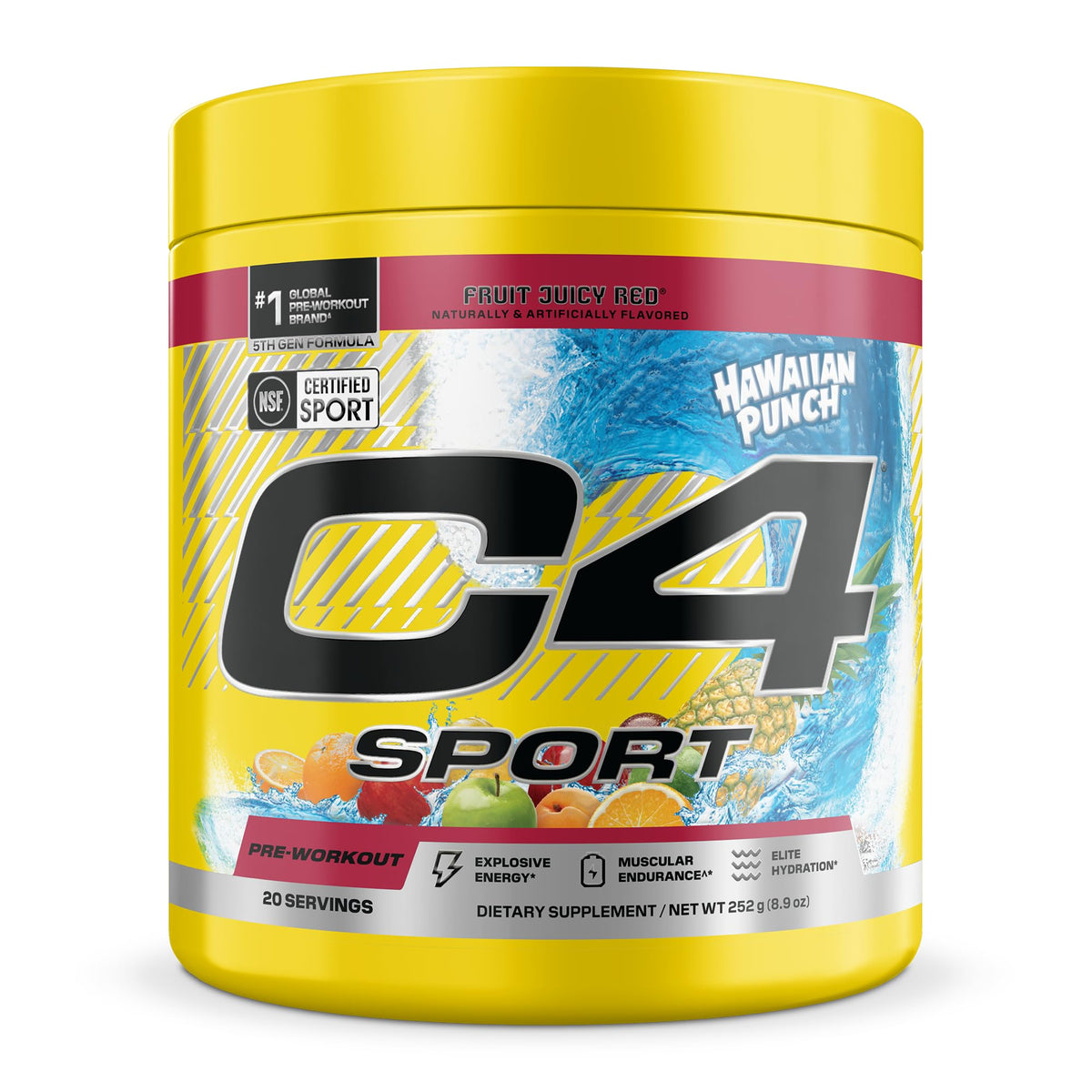 Pre Workout with 200mg Caffeine, 20 Servings R868