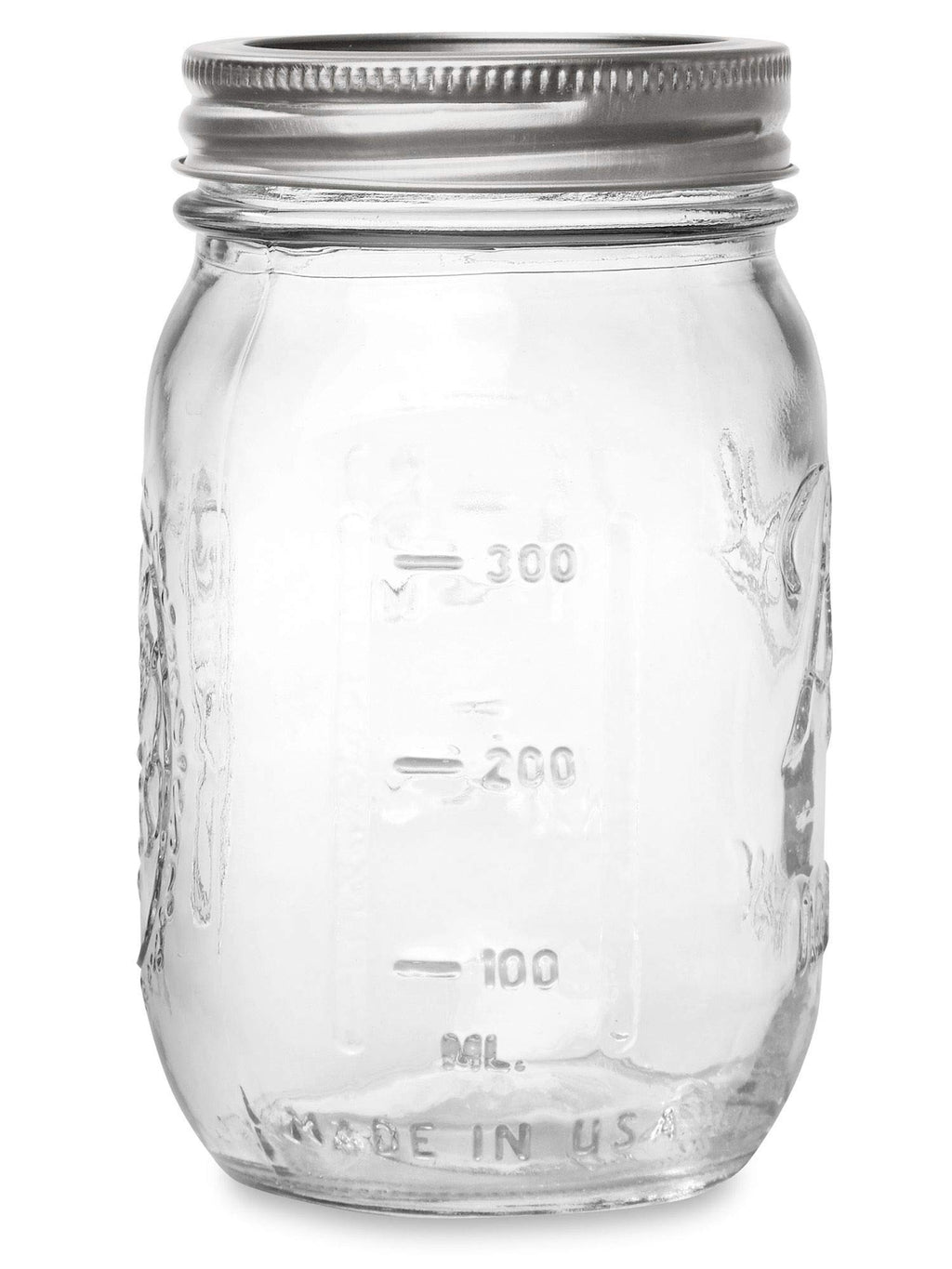 16 oz Regular Mouth Mason Jar with Lids and Bands (12 Units) S863347