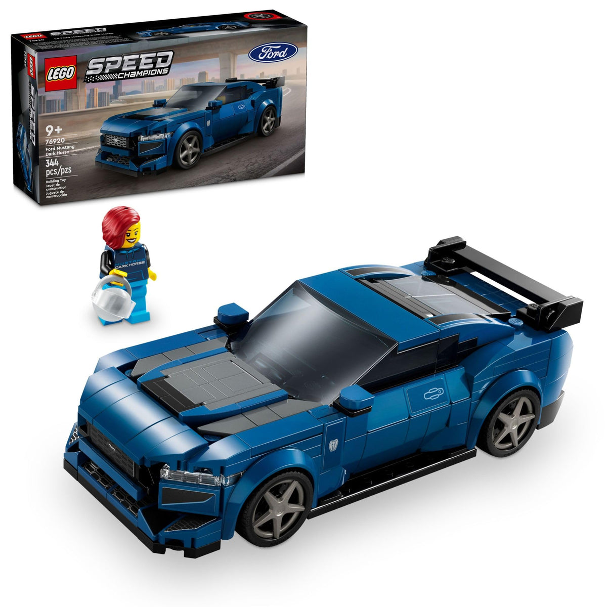 Buildable Blue Sports Car Model Set A66368