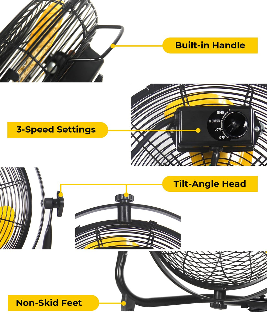 20 Inch 2-in-1 Floor Wall Mounted Fan K8064