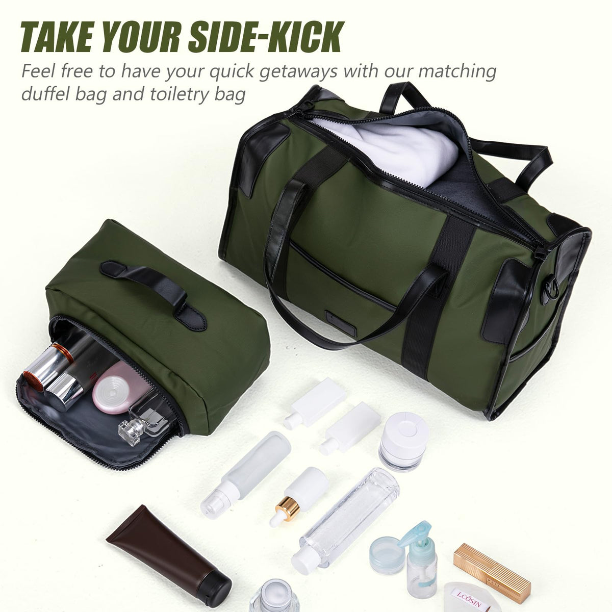 3 Piece White Carry On Luggage Set P6946