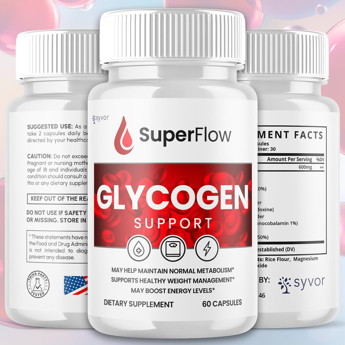 Glycogen Support Supplement Formula 300 Capsules X162802