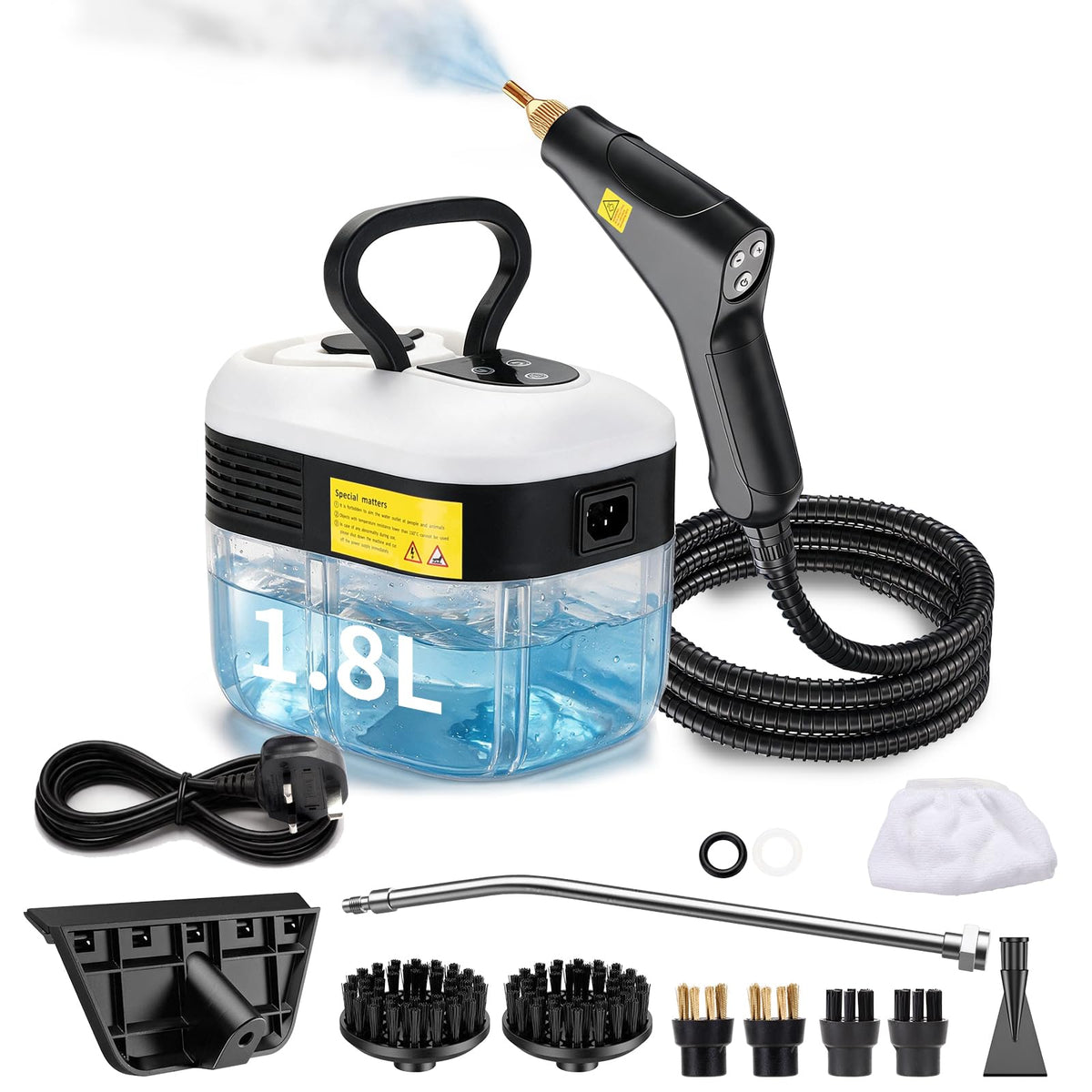 High Pressure Handheld Steam Cleaner 1.8L Tank R62164