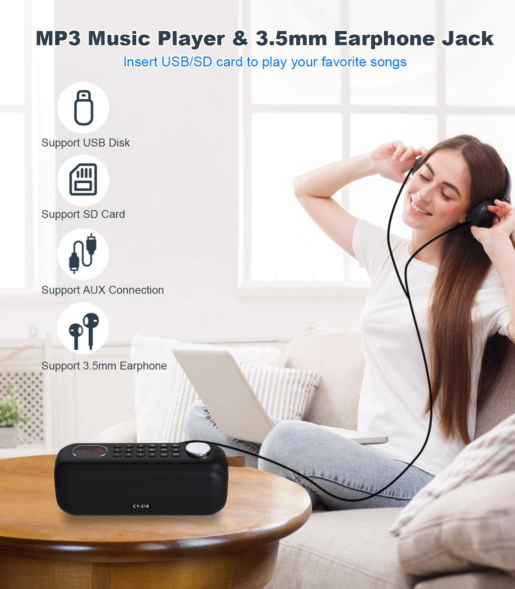 Portable Bluetooth Speaker FM Radio 10W Y494
