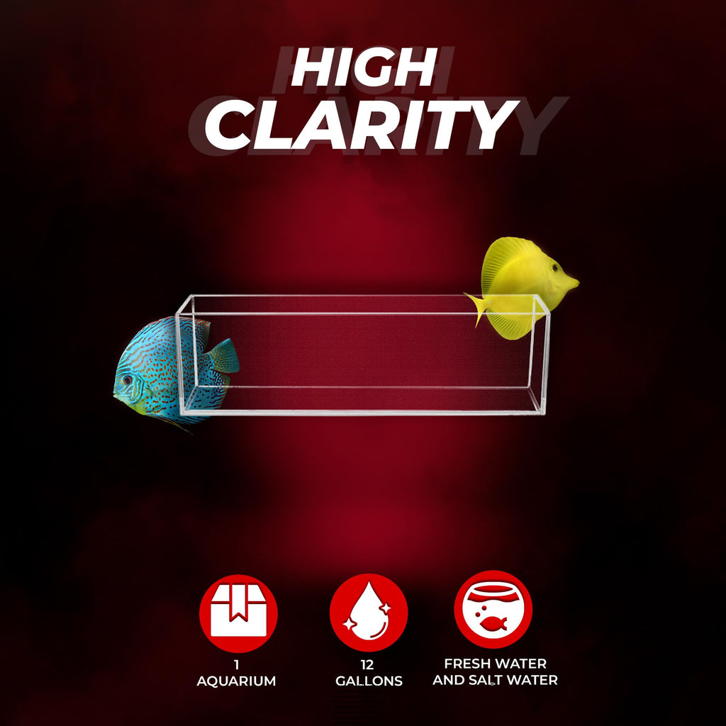 High Clarity Glass 12 gal Fish Tank L16804
