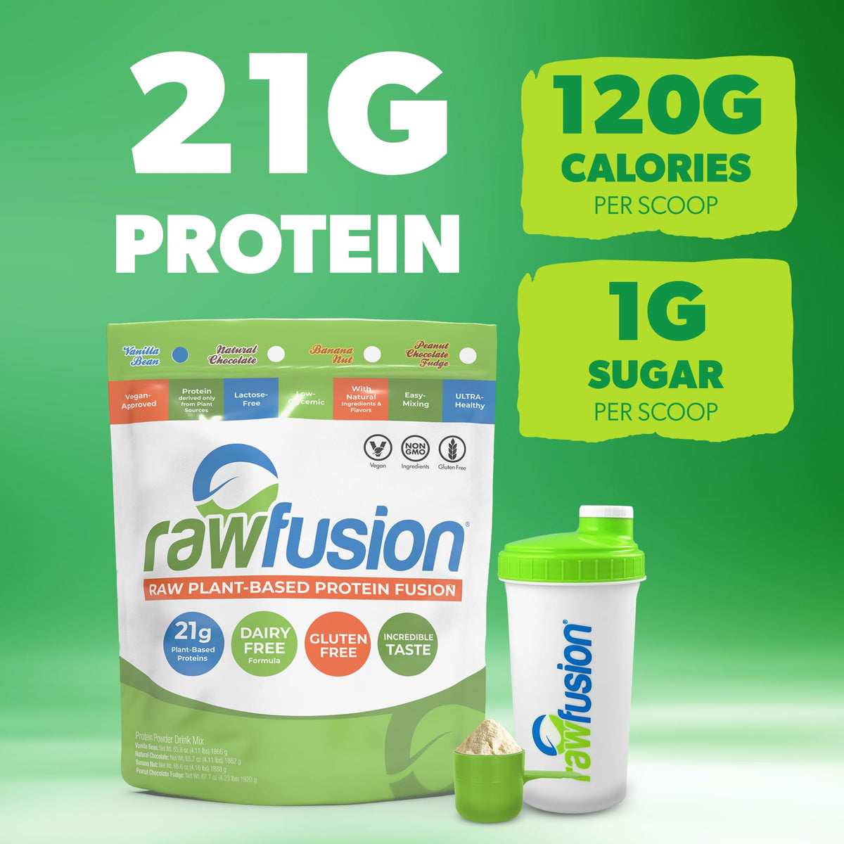 Vegan Protein Powder Vanilla Bean 60 Servings P8299