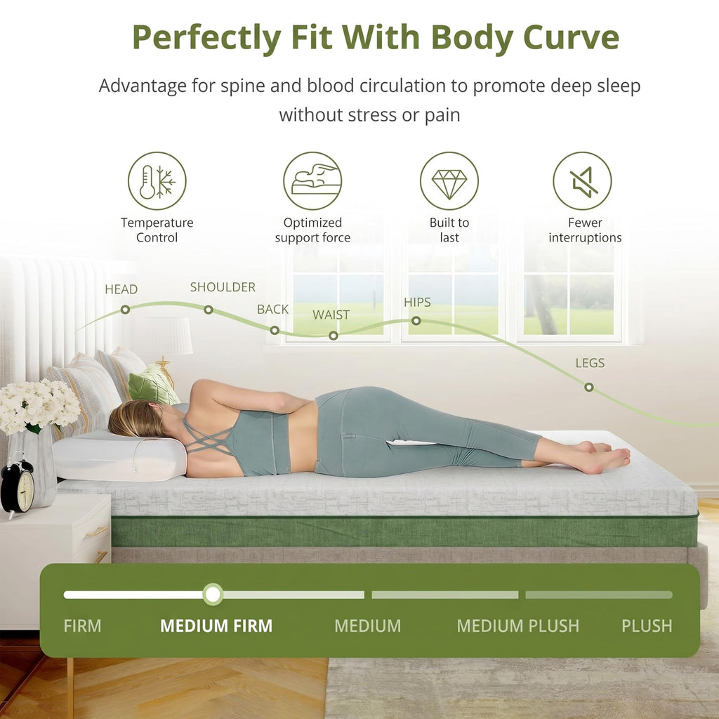 6 Inch Twin Size Cooling Gel Memory Foam Mattress N3293